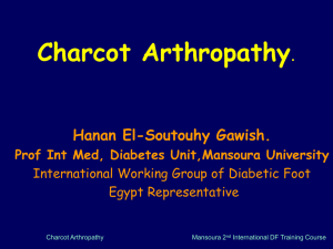 Charcot 2nd DF training course