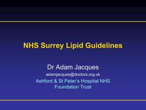 NHS Surrey Lipid Guidelines