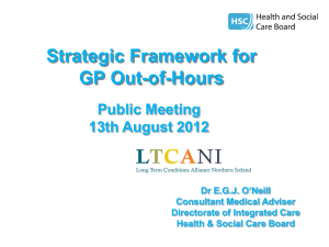 Strategic Framework for GP Out-of-Hours