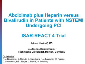 Objective of ISAR-REACT 4 trial