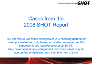 Cases from the 2008 report ()