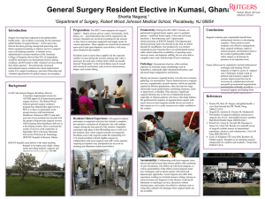 Global Surgery Resident Elective Poster Presentation 2014