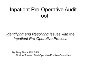 SE1-C - Pre-operative Readiness Presentation