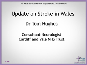 Dr Tom Hughes Consultant Neurologist Cardiff and Vale NHS Trust