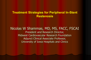 Treatment Options for Peripheral In-stent restenosis