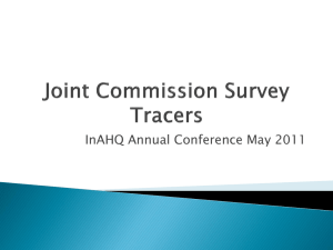 Joint Commission Survey Tracers
