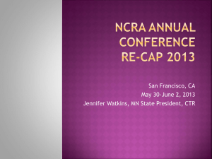 NCRA Annual conference re