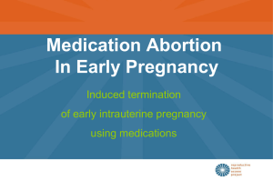 ppt Medication Abortion in Early Pregnancy