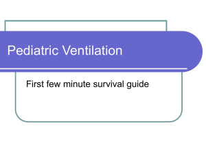 Pediatric Ventilation Survival Powerpoint