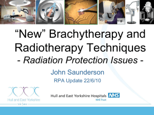 New Radiation Protection Issues in Radiotherapy