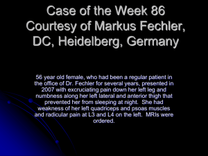 Case of the Week 86 Courtesy of Markus Fechler, DC, Heidelberg