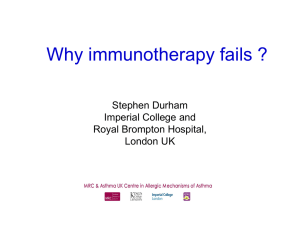 Why Immunotherapy Fails