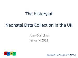 The History of Neonatal Data Collection in the UK