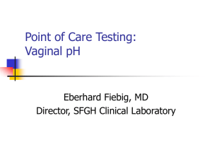 Vaginal pH Testing