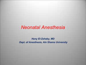 Neonatal Anesthesia Final