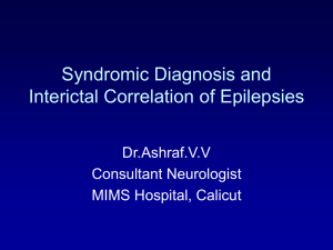 3) VV Ashraf - Syndromic Diagnosis of Epilepsies