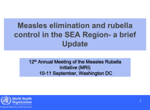 UN Reform - Measles & Rubella Initiative