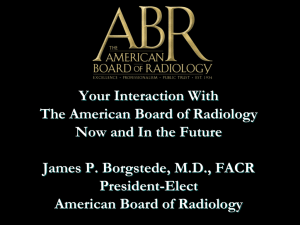 ABMS - The American Board of Radiology