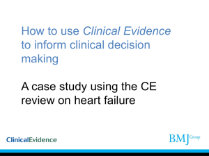 Case study of a patient with heart failure