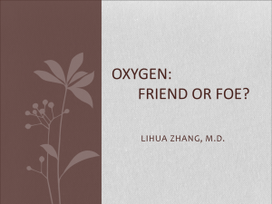 oxygen - Tulane University Department of Anesthesiology