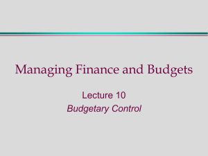 Managing Finance & Budgets