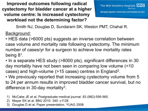 Improved outcomes following radical cystectomy for bladder cancer