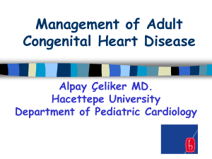 Survival Patterns of Adults with Congenital Heart Disease
