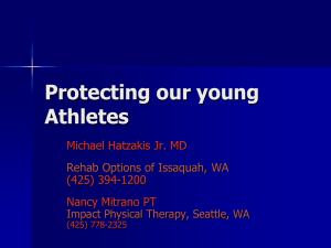 Protecting our young Athletes
