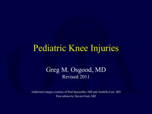 Pediatric Knee Fractures - Orthopaedic Trauma Association