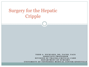 Surgery for the Hepatic Cripple