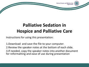 Case 1 - National Hospice and Palliative Care Organization