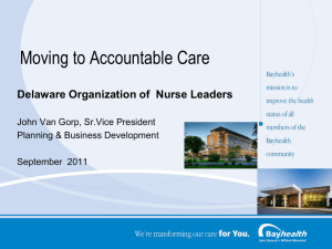 Moving to Accountable Care