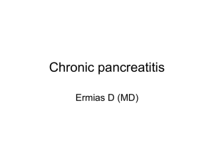 Chronic pancreatitis - Selam Higher Clinic