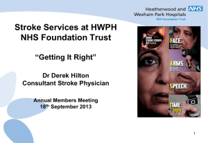 Stroke Services - Heatherwood and Wexham Park Hospitals