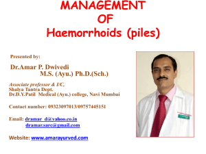Piles Management - Dr Dwivedi`s Speciality Ano