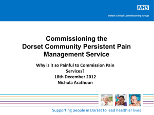 Dorset Community Persistent Pain Management Service