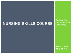 Nursing skills course