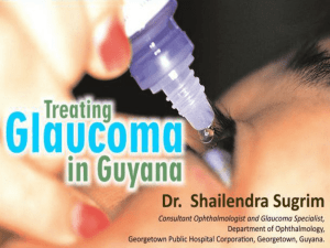 Secondary Glaucomas - Medical Council of Guyana