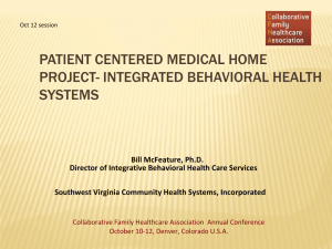 Integrated Behavioral Health Systems