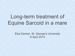 Long-term treatment of Equine Sarcoid in a mare