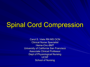 Spinal Cord Compression - American Association of Critical