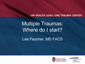 Trauma (Dr. Lee Faucher, UW Health)