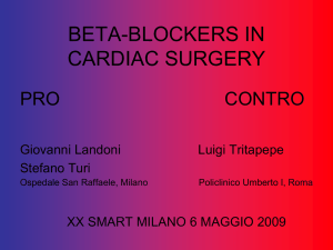 beta-blockers in cardiac surgery