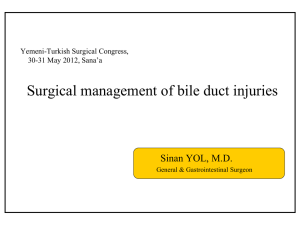 Surgical management of bile duct injuries