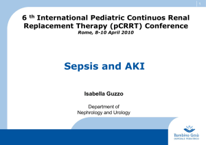 Guzzo-Sepsis and AKI - Pediatric Continuous Renal