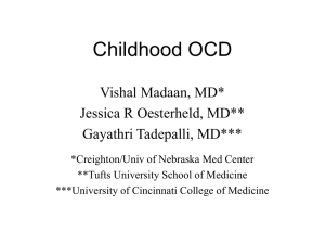 507 Childhood OCD - University Psychiatry
