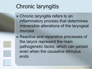 Chronic laryngitis