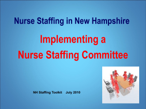Nurse Staffing Committee - New Hampshire Nurses Association