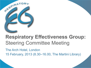 Background to REG - Respiratory Effectiveness Group