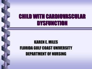 Pediatric Cariovascular Disfunction